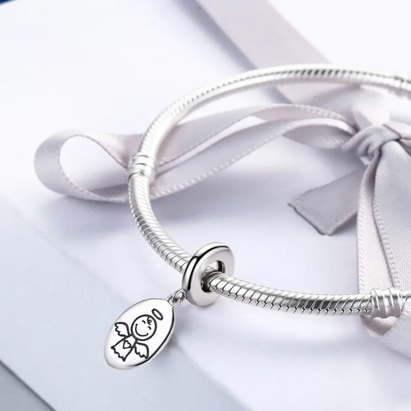 (bilde for) Pandora Style Sølv Spedbarnstap Dangle - SCC328 - Vis 7