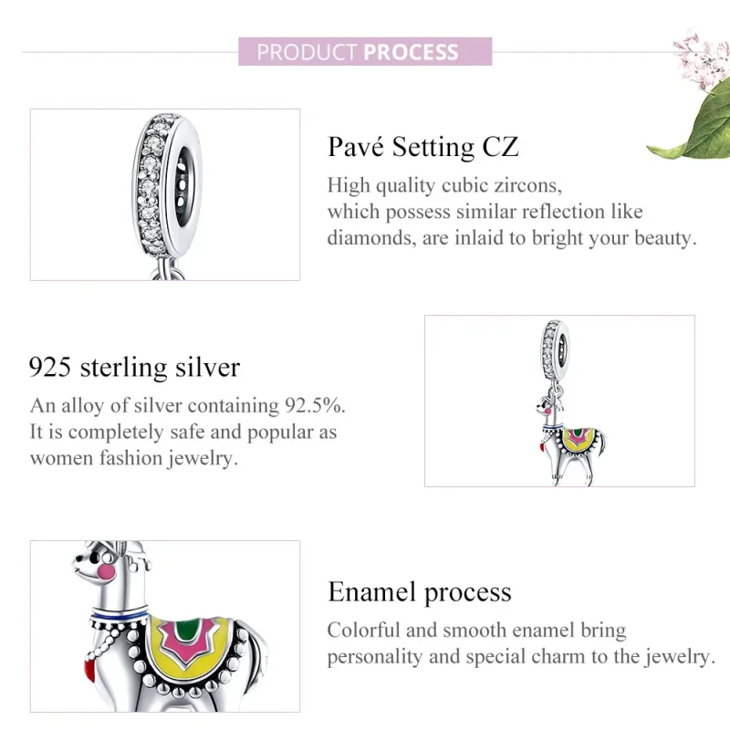 (bilde for) Pandora Style Sølv Søt Alpakka Dangle - SCC1737 - Vis 8