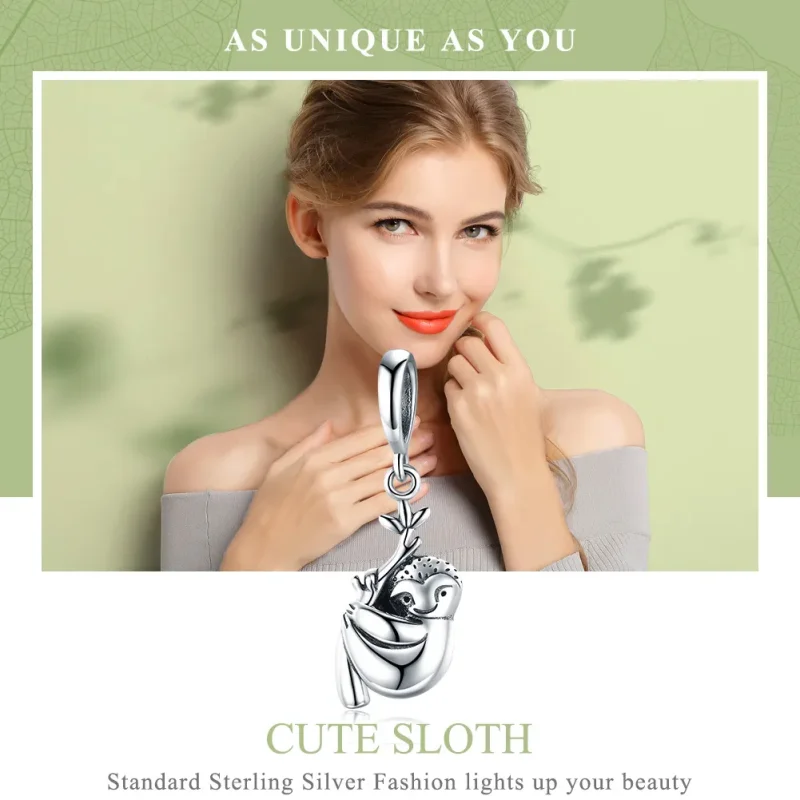 (bilde for) Pandora Style Sølv Søt dovendyr Dangle - SCC866 - Vis 6