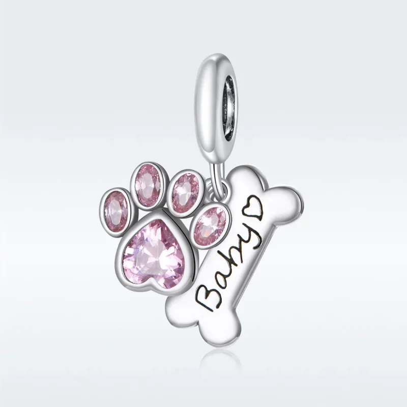 (bilde for) Pandora Style Sølv Søt Hundepote Dangle - SCC1680 - Vis 5
