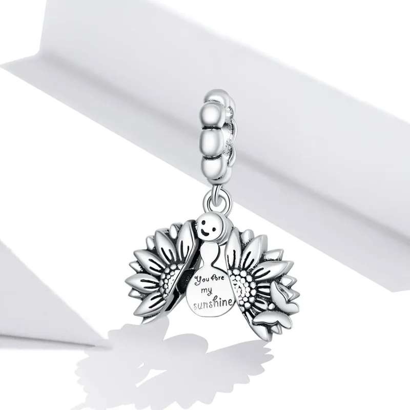 (bilde for) Pandora Style Smiling Sunflower Dingle - SCC1661 - Vis 2