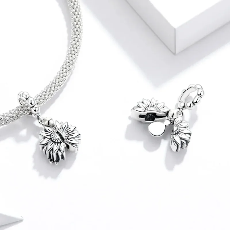 (bilde for) Pandora Style Smiling Sunflower Dingle - SCC1661 - Vis 4