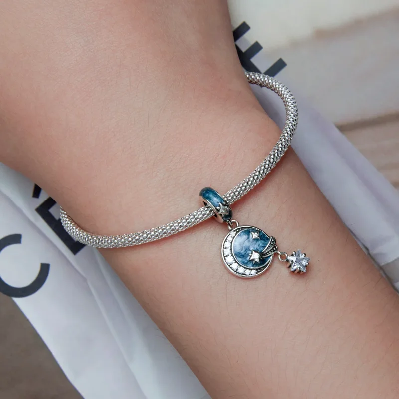 (bilde for) Pandora Style Star Galaxy Dangle - SCC2369 - Vis 5