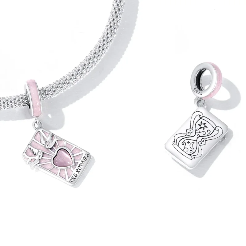(bilde for) Pandora Style Tarot - Lovers Dangle - SCC2263 - Vis 5