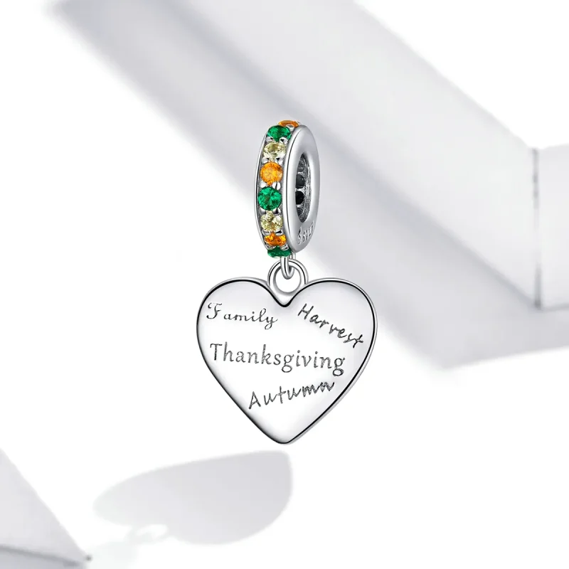 (bilde for) Pandora Style Thanksgiving Love Dangle - BSC344 - Vis 2