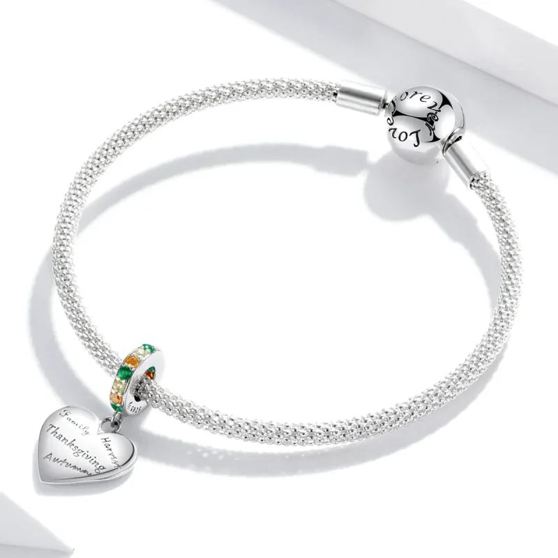 (bilde for) Pandora Style Thanksgiving Love Dangle - BSC344 - Vis 3