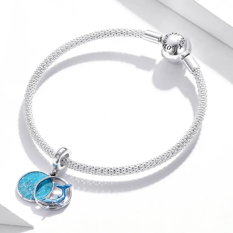 (bilde for) Pandora Style Underwater Whale Dingle - BSC434 - Vis 3