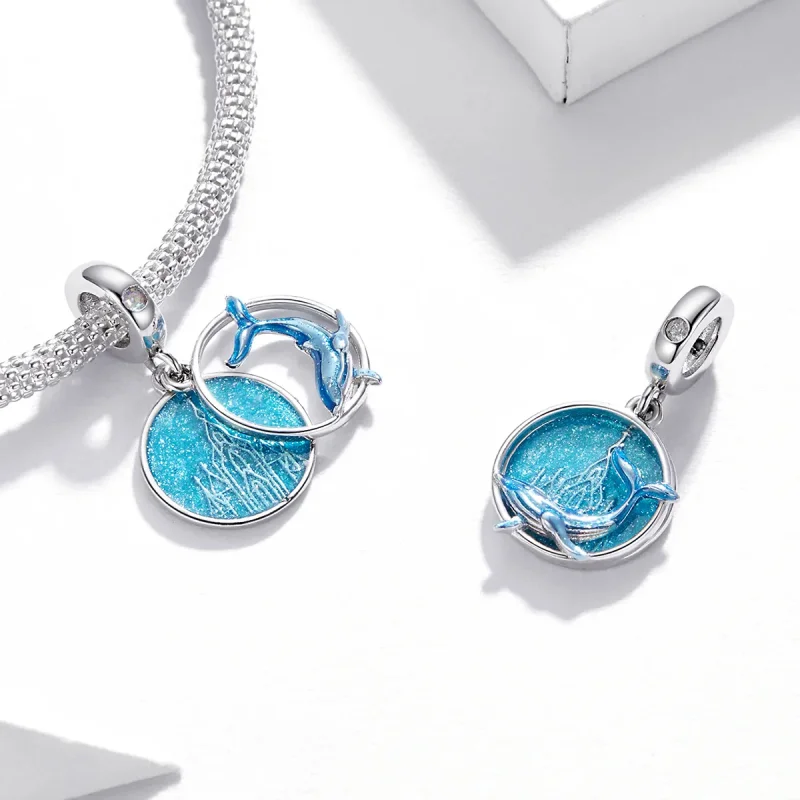 (bilde for) Pandora Style Underwater Whale Dingle - BSC434 - Vis 4
