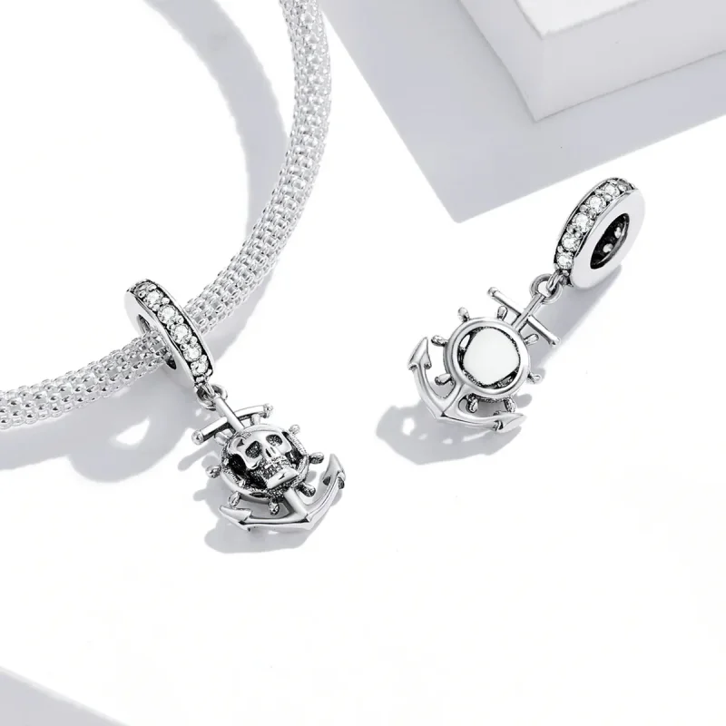 (bilde for) Pandora Style World Travel - Skjelett piratskip Dangle - SCC2030 - Vis 4