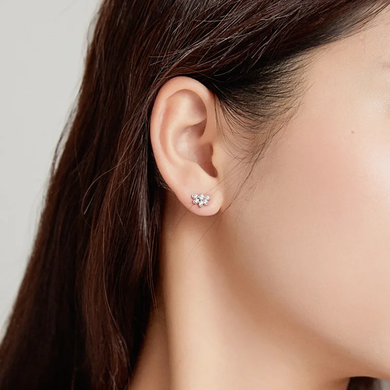 (bilde for) Pandora Style Blossoms On Moshang Ear clip - BSE476 - Vis 7