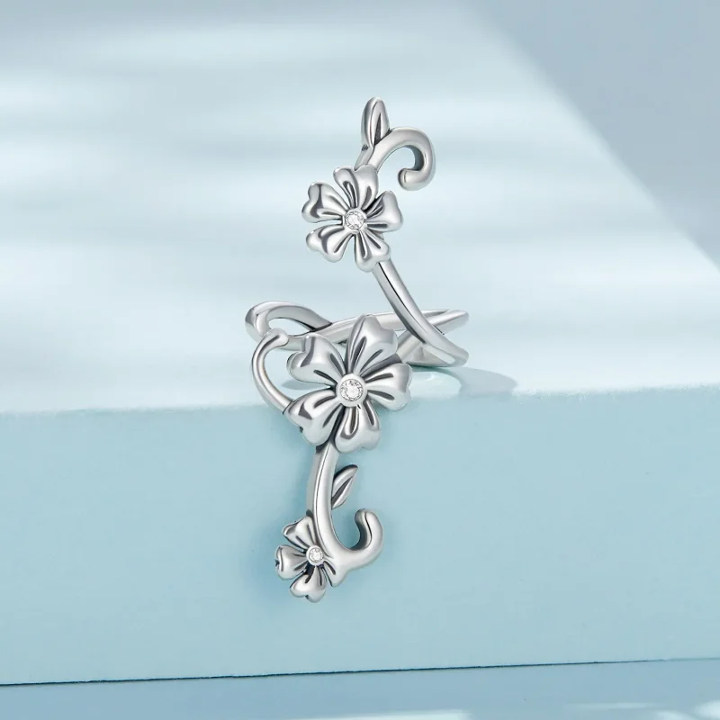 (bilde for) Pandora Style Pattern Ear clip - SCE1512 - Vis 2