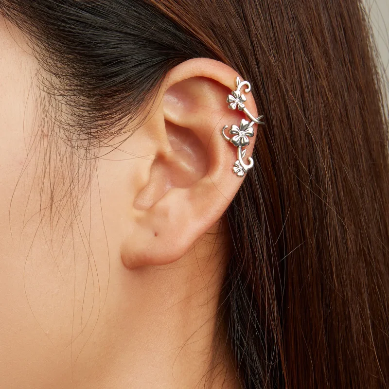 (bilde for) Pandora Style Pattern Ear clip - SCE1512 - Vis 5