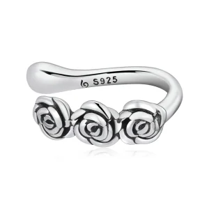 (bilde for) Pandora Style Retro Rose Ear-klips - BSE582