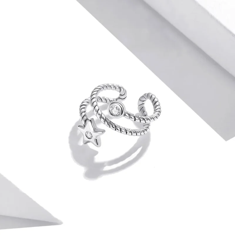 (bilde for) Pandora Style Star Ear clip - SCE1135 - Vis 2