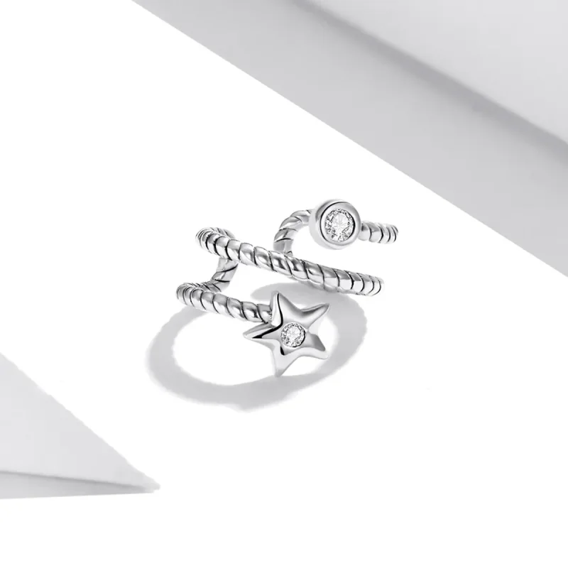 (bilde for) Pandora Style Star Ear clip - SCE1135 - Vis 3