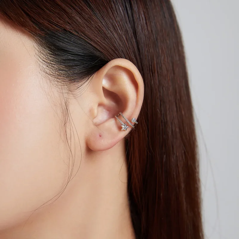 (bilde for) Pandora Style Star Ear clip - SCE1135 - Vis 5
