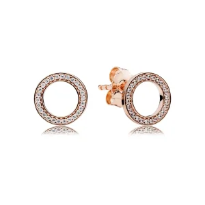 (bilde for) Pandora Funklende Sirkel Øredobber - 280585CZ