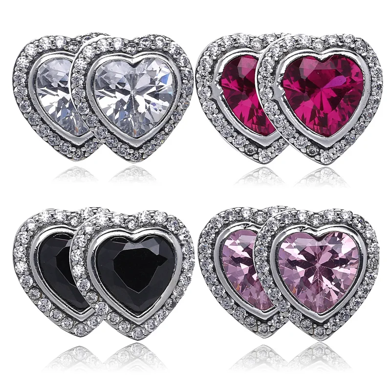 (bilde for) Pandora Glitrende hjerter - 290568CZ - Vis 4