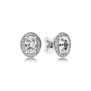 (bilde for) Pandora Silver stud earrings with clear cubic zirconia - 296247CZ