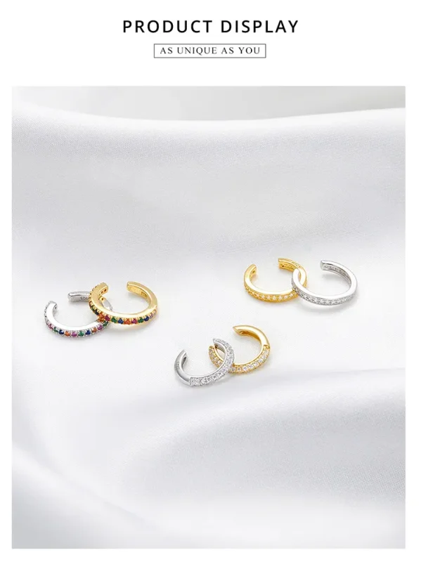 (bilde for) Pandora Style 18 karat gullbelagt enkel øreklemme - SCE996-B - Vis 2