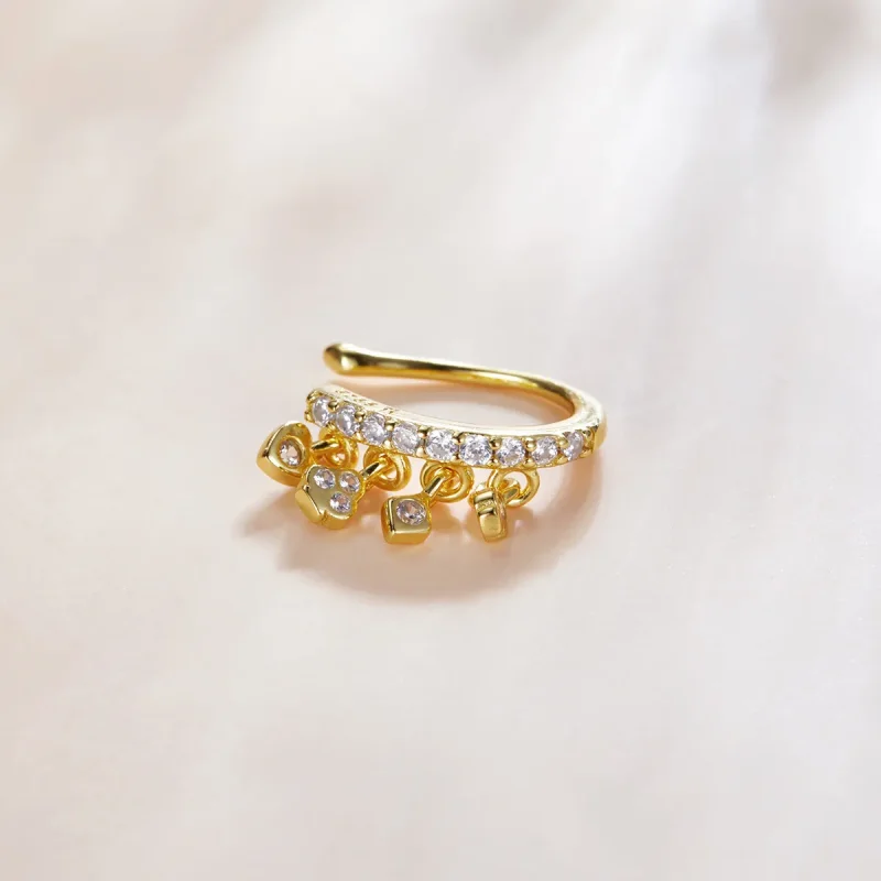(bilde for) Pandora Style 18 karat gullbelagt My Girl Ear-klips - SCE1075 - Vis 2