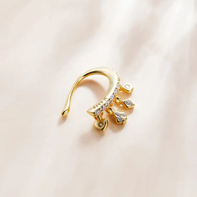 (bilde for) Pandora Style 18 karat gullbelagt My Girl Ear-klips - SCE1075 - Vis 3