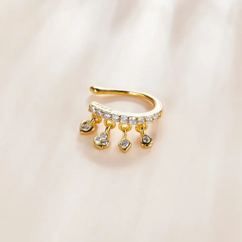 (bilde for) Pandora Style 18 karat gullbelagt My Girl Ear-klips - SCE1075 - Vis 4