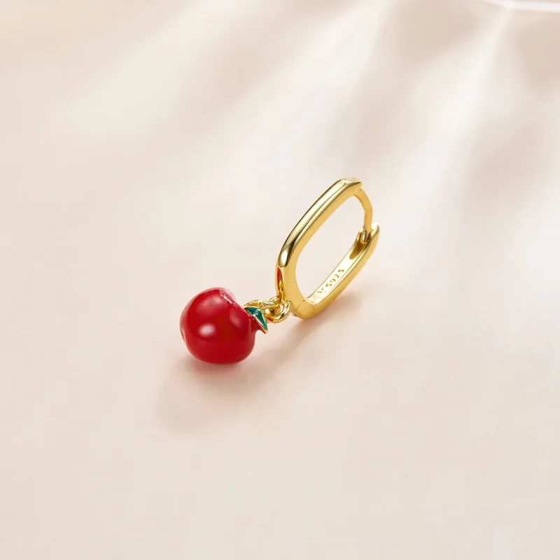 (bilde for) Pandora Style 18 karat gullbelagte eple øredobber - SCE1079 - Vis 2