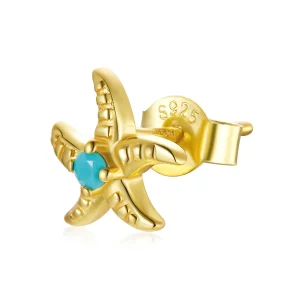 (bilde for) Pandora Style 18 karat gullbelagte Mysterious Spain Starfish Stud øredobber - SCE1152