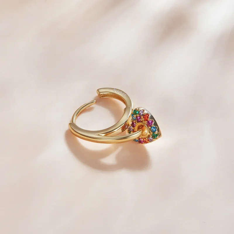 (bilde for) Pandora Style 18 karat gullbelagte Mystiske Spania Love Hoop øredobber - SCE1149 - Vis 2