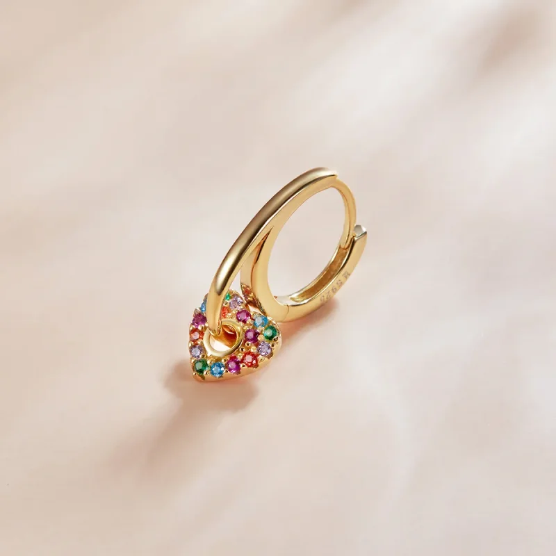 (bilde for) Pandora Style 18 karat gullbelagte Mystiske Spania Love Hoop øredobber - SCE1149 - Vis 3