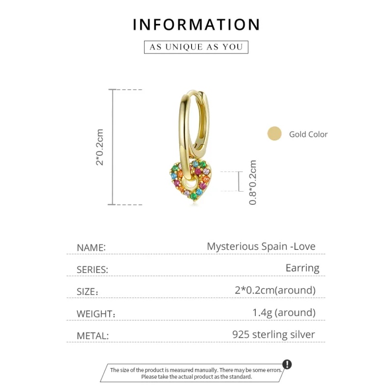 (bilde for) Pandora Style 18 karat gullbelagte Mystiske Spania Love Hoop øredobber - SCE1149 - Vis 5