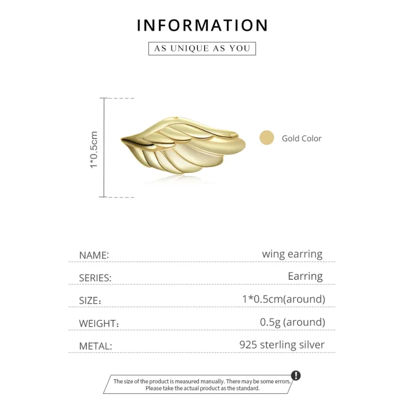 (bilde for) Pandora Style 18 karat gullbelagte vinge øredobber - SCE1092 - Vis 3