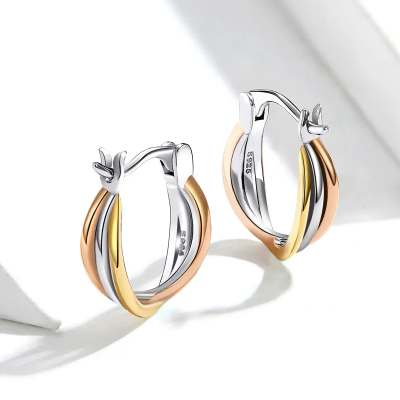 (bilde for) Pandora Style Bicolor øredobber - SCE719 - Vis 5