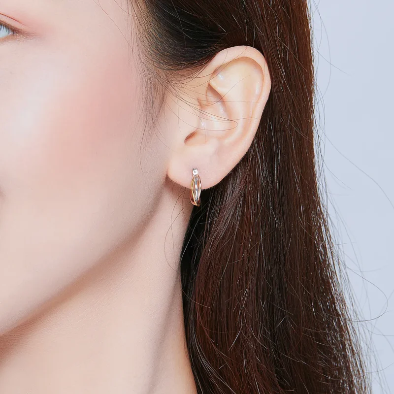 (bilde for) Pandora Style Bicolor øredobber - SCE719 - Vis 7