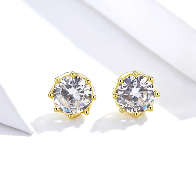 (bilde for) Pandora Style gullbelagte lette øredobber - SCE499-B - Vis 3