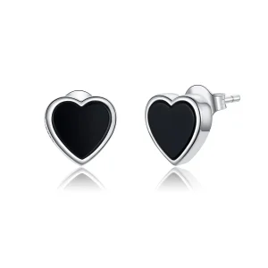 (bilde for) Pandora Style Silver Agate Love Stud øredobber - SCE915