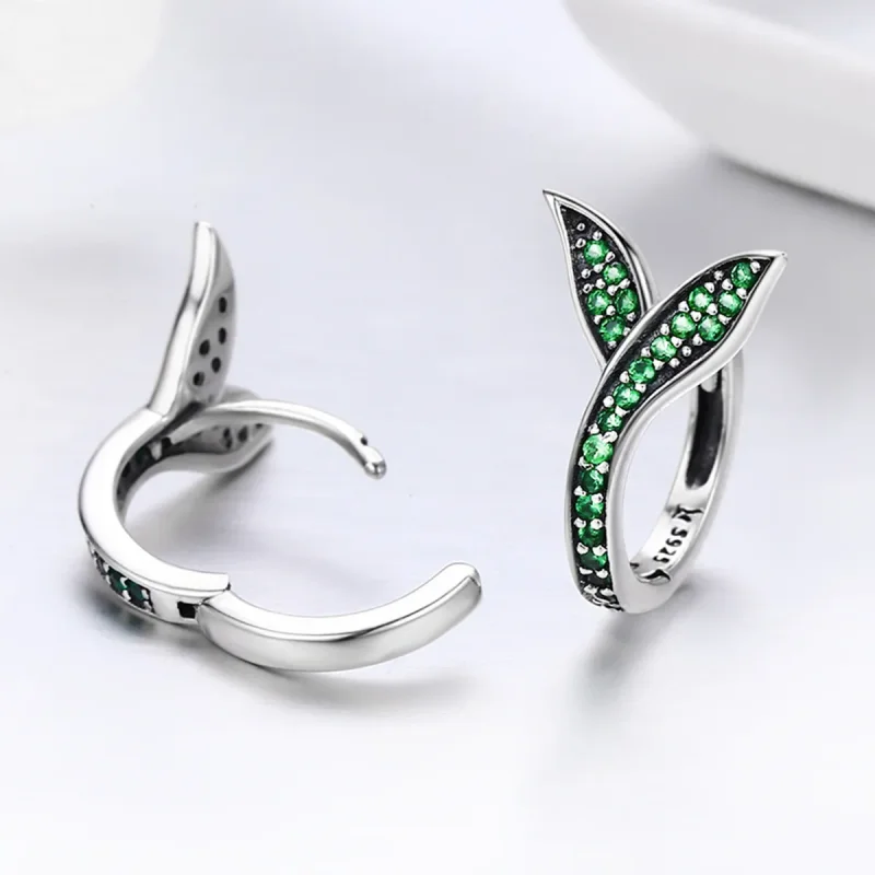 (bilde for) Pandora Style Silver Buds of Spring Hoop øredobber - SCE295 - Vis 5