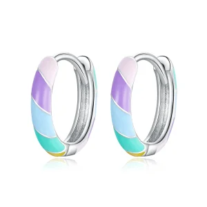 (bilde for) Pandora Style Silver Dazzle Hoop øredobber - SCE1085