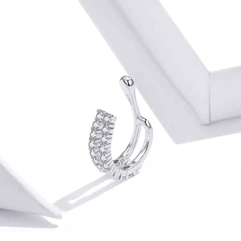 (bilde for) Pandora Style Silver Dazzling Ear clip - SCE904 - Vis 3