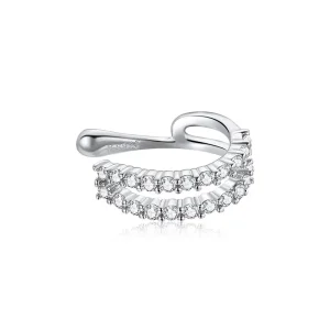 (bilde for) Pandora Style Silver Dazzling Ear clip - SCE904
