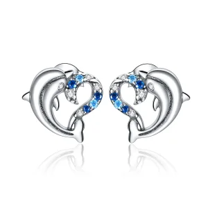 (bilde for) Pandora Style Silver Dolphin Alves Stud øredobber - SCE930