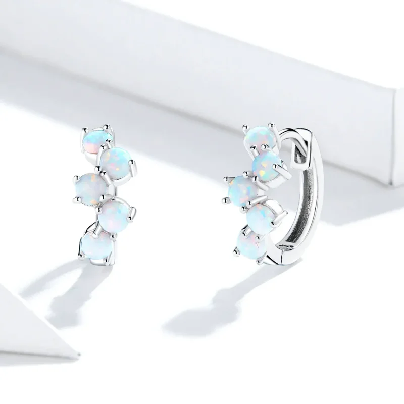 (bilde for) Pandora Style Silver Dream Bubbles Hoop øredobber - SCE941 - Vis 2