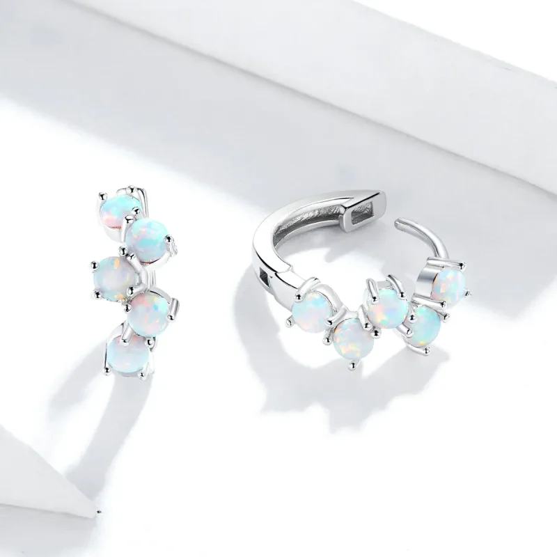 (bilde for) Pandora Style Silver Dream Bubbles Hoop øredobber - SCE941 - Vis 4