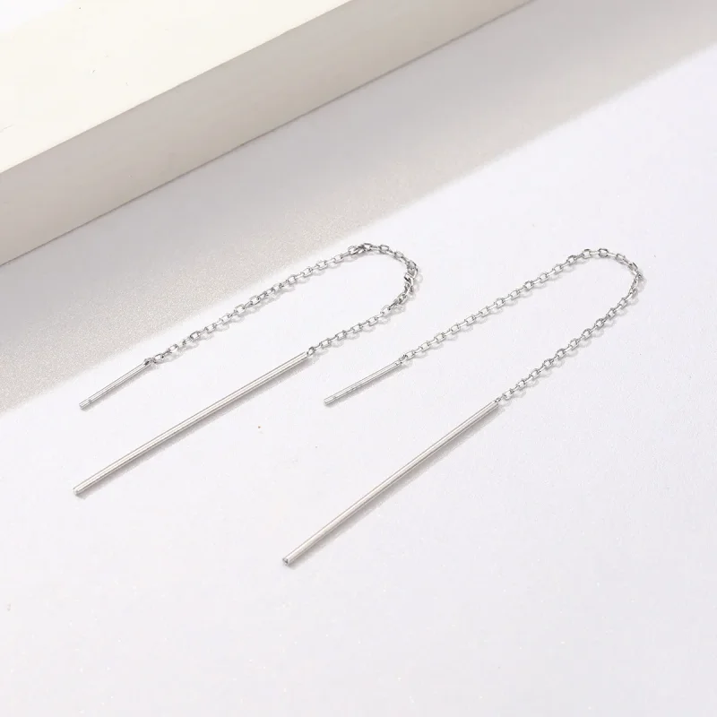 (bilde for) Pandora Style Silver Elegant Line hengende øredobber - SCE490 - Vis 2