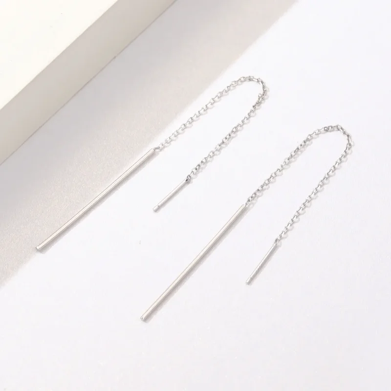 (bilde for) Pandora Style Silver Elegant Line hengende øredobber - SCE490 - Vis 4