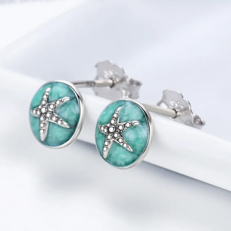 (bilde for) Pandora Style Silver Fantasy Starfish Stud øredobber - SCE205 - Vis 5