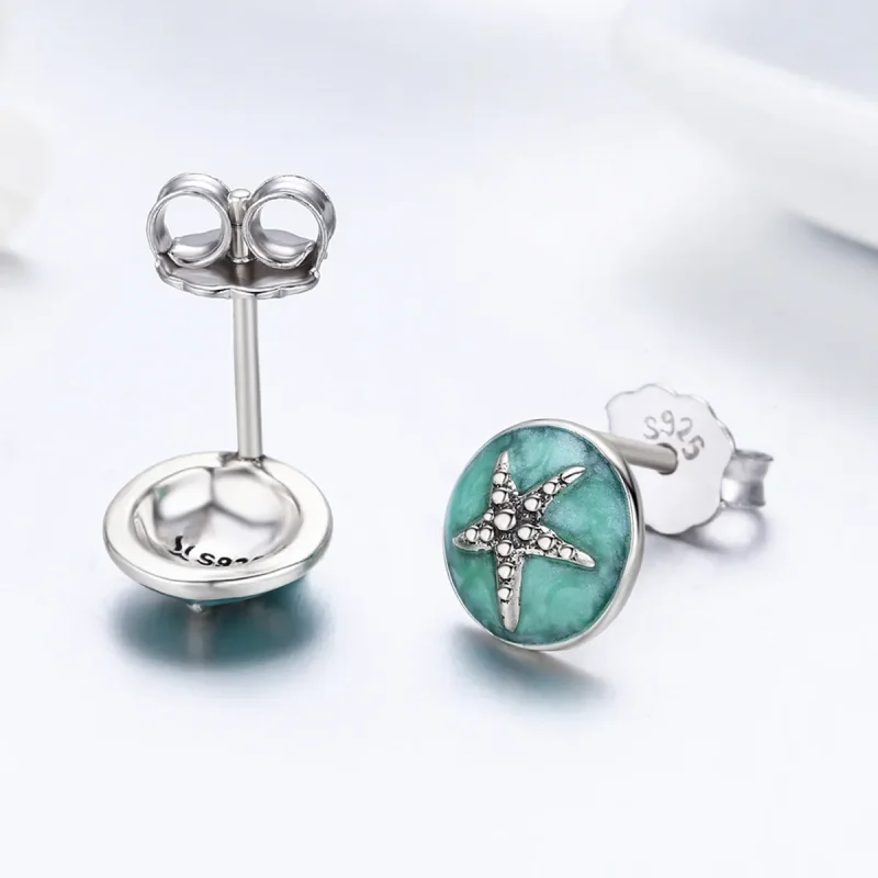 (bilde for) Pandora Style Silver Fantasy Starfish Stud øredobber - SCE205 - Vis 6