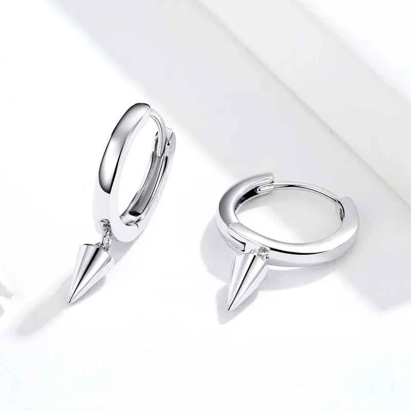 (bilde for) Pandora Style Silver Geometry Dingle øredobber - SCE744 - Vis 2
