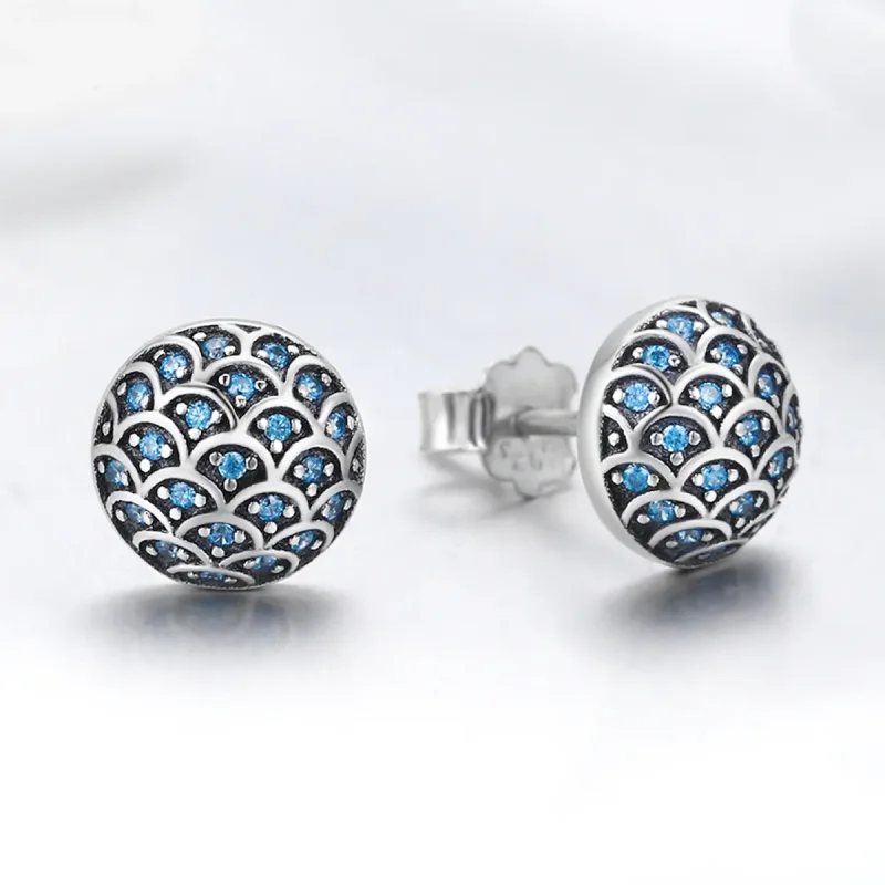 (bilde for) Pandora Style Silver Legend of The Sea ørepynt - SCE239 - Vis 5